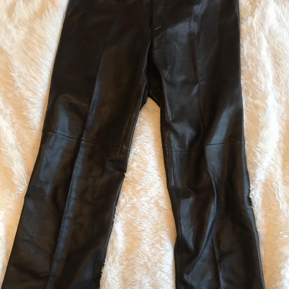 New Frontier Genuine Leather Pants in Dark Brown